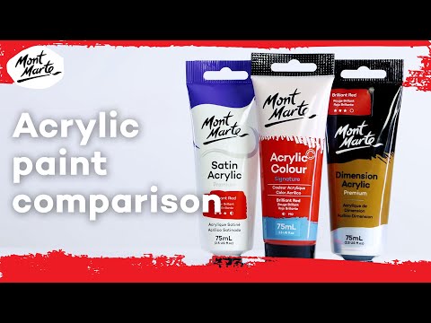 Mont Marte acrylic paint range comparison