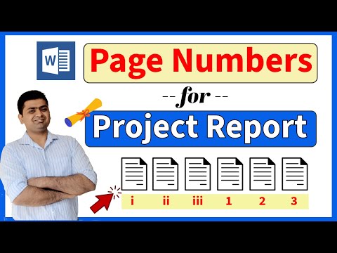 MS WORD INSERT PAGE NUMBER FROM SPECIFIC PAGE || PROJECT REPORT PAGE NUMBER IN MS WORD