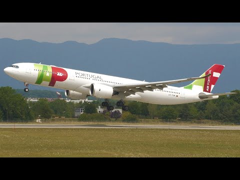 4K | TAP Portugal Airbus A330-900neo landing at Geneva/GVA/LSGG