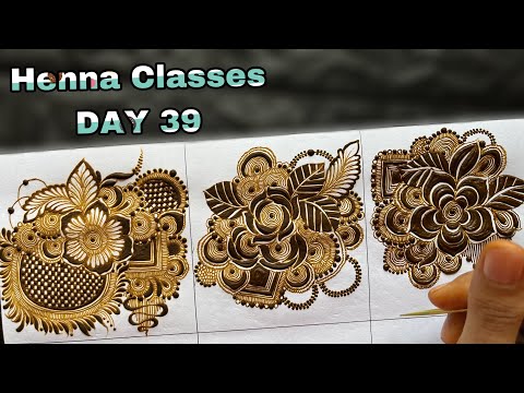 Tazaheen Henna Classes DAY 39 || Learn Detailed Henna with Tazaheen Henna Classes 2024