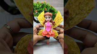 Tinker bell Fairy Rosetta Making With Clay🧚‍♀️🥰💕Old Barbie Doll Makeover To Fairy Doll(Model-2)🧚‍♀️💕