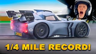 I broke the 1/4-mile world record in this new HYPERCAR!