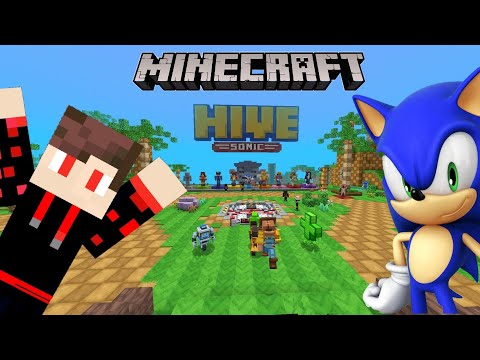 Minecraft Pe Hive Sonic Mini games gameplay