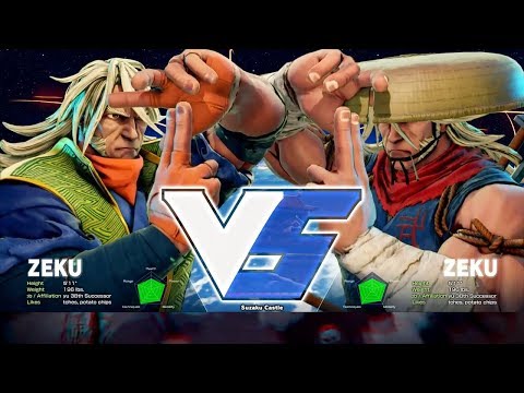 Street Fighter 5 - Zeku Gameplay Matches