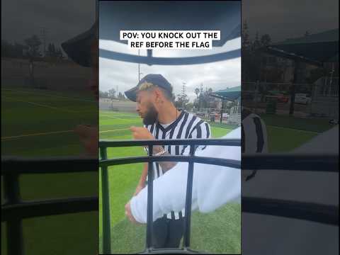 POV: YOU KNOCK OUT THE REF BEFORE THE FLAG.. #nfl #funny #shorts #football