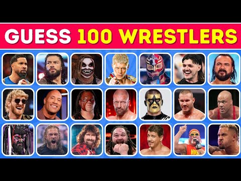 Guess the WWE Superstars in 3 Seconds | 100 Most Famous Wrestlers