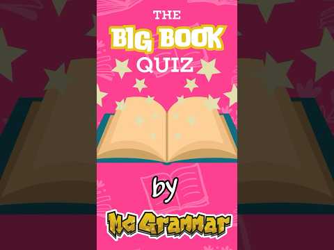 The Big Book Quiz | #Shorts | MC Grammar 🎤