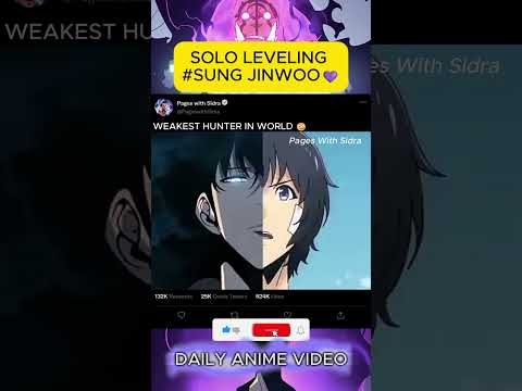 WEAKEST HUNTER IN THE WORLD | SOLO LEVELING |SUNG JINWOO| #sololeveling #shortsvideo #shortsviral