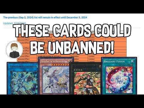 THESE CARDS MIGHT BE UNBANNED! Yu-Gi-Oh!