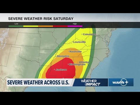 Violent tornado outbreak in South from storm that has killed at least 18