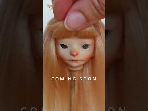 DIY art doll making process  - hair stage | preview