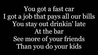 Tracy Chapman - Fast Car ( lyrics )