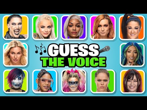 Can You Guess WWE Women Wrestlers' Voices? 🎤🤔✅ Liv Morgan, Bianca Belair, Rhea Ripley