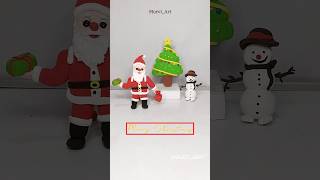 Merry Christmas 🎁 Christmas Special❤️ Santa🧑‍🎄 Tree🎄 Snowman⛄#shorts#christmas#snowman#viral#clayart