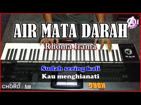 AIR MATA DARAH - Rhoma Irama - Karaoke Dangdut Korg pa3X (Chord&Lirik)