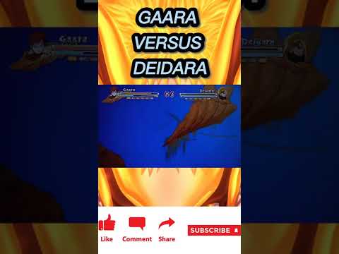 Kazekage Gaara versus Deidara game ps3 Naruto Ultimate Ninja Storm 3 🔥#Shorts #Bonusyoutubeshorts