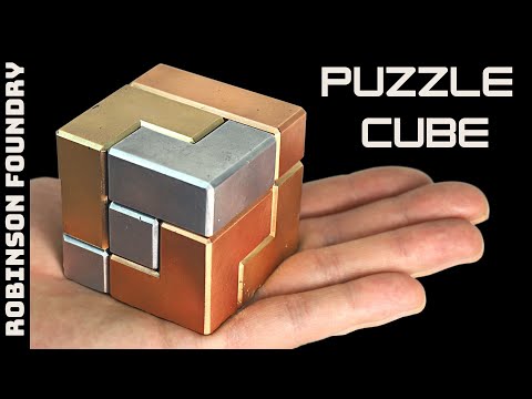 Making a Metal Cube Puzzle "ALUMIX CUBE" Copper / Aluminum / Bronze - Soma Cube