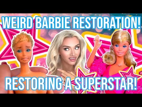 WEIRD BARBIE RESTORATION! 1977 SUPERSTAR BARBIE DOLL! HOW TO RESTORE A BARBIE DOLL