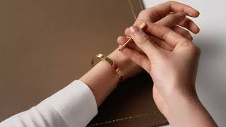 Cartier Instructions: LOVE bracelets single-screw closure