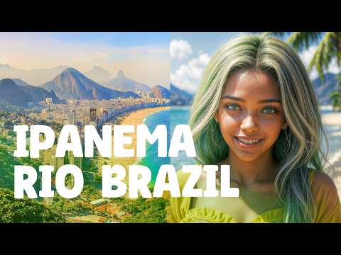 Rio De Janeiro, BRAZIL — IPANEMA Walking Tour (Captions) 4K 🇧🇷