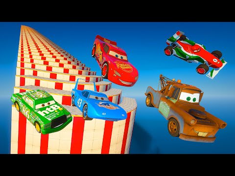 Challenge Pixar Cars McQueen and Friends The King Tow Truck Mater Chick Hicks Francesco Bernoulli