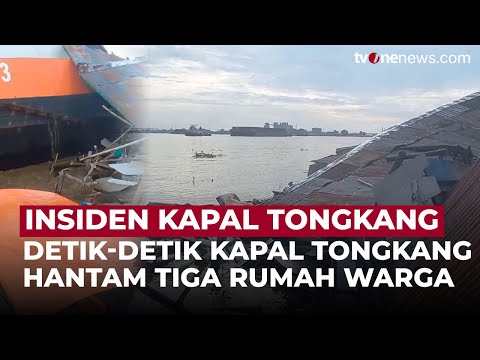 Tragedi Kapal Tongkang: Tiga Rumah Warga Rusak, Satu Hancur | OneNews Update