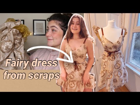 making a fairy dress from fabric scraps// TRY IT TUESDAY!