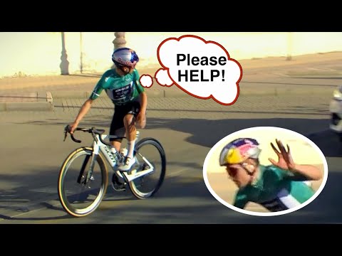 Tom Pidcock Near DISASTER During Crosswind Chaos | AlUla Tour 2025 Stage 3