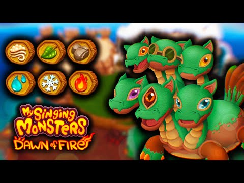 HYDRAKE - Hex Monster - Sound and Animation - My Singing Monsters Dawn of Fire (fanmade)