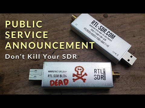 PSA - Don't Kill Your SDR