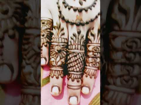 🌿🌷Easy & attractive Ramzan Special Flower Mehndi Design for Girls🌼🥀|#shorts #youtubeshorts #