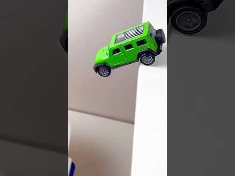 Jeep Wrangler Falling into the Water #shorts #satisfying #diecast