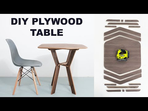 DIY Plywood Café Table | Cut with a Jigsaw