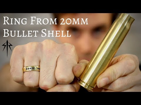 Making a ring from a 20mm cannon shell