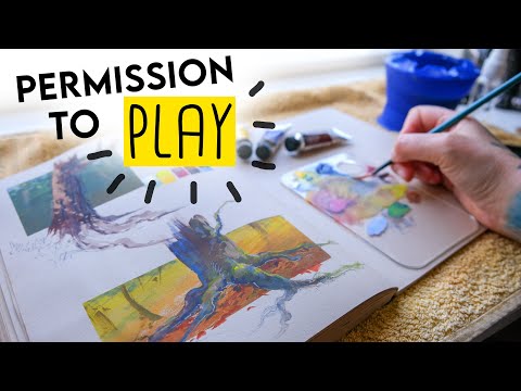 How to HAVE FUN in your sketchbook ✶ gouache & chat