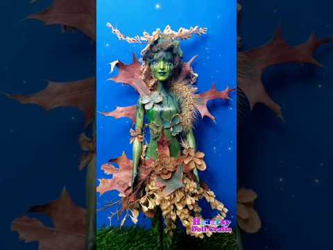 💚Amazing Barbie Makeover💚 Green Fairy🧚‍♀️Earth Goddess, Forest Girl, Mother Nature? #doll #repaint