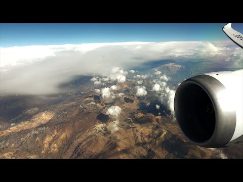 LAN Boeing 787-9 Dreamliner - over the Andes, Cote D'Azur and Alps - from Santiago to Milano