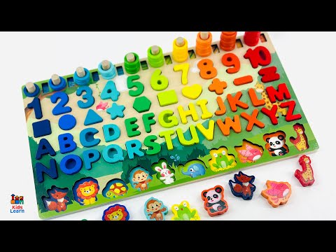 Best Learn Shapes, Counting 1 to 10 & ABC's | Preschool Toddler Learning Toy Video