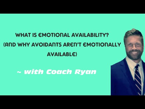 What is emotional availability? (and why avoidants aren’t emotionally available)