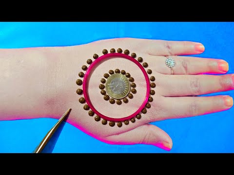 Simple Mehndi Design Trick | easy mehndi design| look like mehndi class | mehndi designs/mehndi