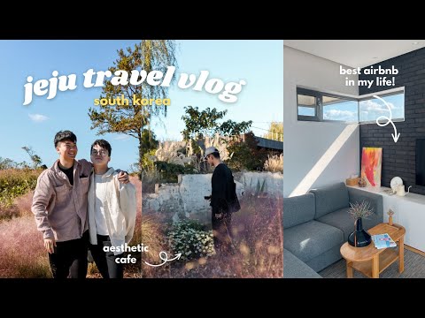 Jeju Travel Vlog🌴 luxury airbnb mansion, garden cafe, army stew, beautiful sunset