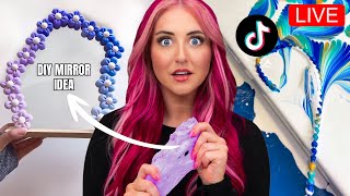 Testing Viral Tiktok Art Hacks! 🔴 LIVE STREAM 🔴