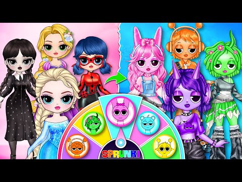 Elsa, Wednesday & Ladybug Cosplay Incredibox SPRUNKI Makeover | Who Is The Most Beautiful?