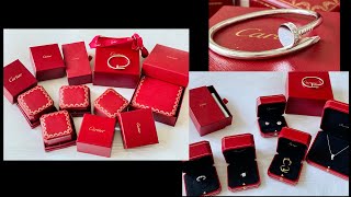 BIG CARTIER Haul/Review in Details! Diamond Juste un Clou Bracelet Ring/Love Ring/Amulette/Panthere