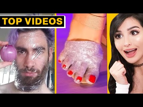 Reacting to the Most Impossible Life Hacks! | SSSniperWolf