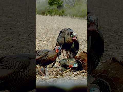 The CRAZIEST Turkey Shot EVER 😳🤯 #archery #turkey #shorts #bowmar #Epic #slomo #slowmotion