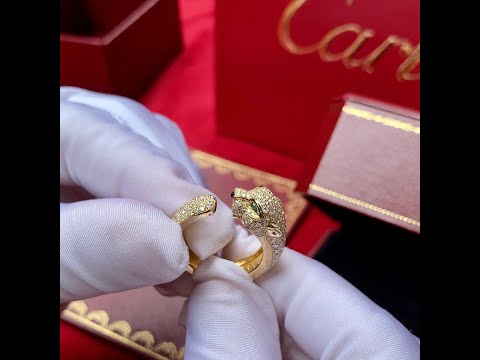 Unboxing Video | Panthère de Cartier Ring, Yellow gold, Diamonds, Emeralds, Onyx