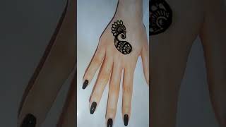 S अक्षर trick Mehndi Designs for back Hand #short #shorts #hennastyleandpassion