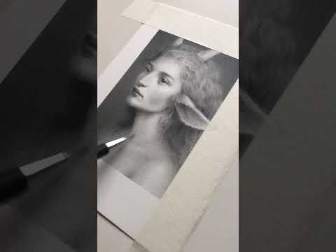 Graphite Portrait of a Magical Being (Drawing Process)