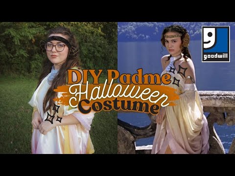 Make a Padme Halloween Costume Using Thrifted Finds with Me! #halloween #DIY #starwars